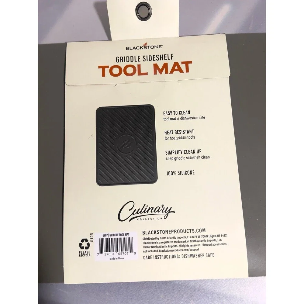 Blackstone Griddle Sideshelf Tool Mat Silicone Heat Resistant Easy Clean